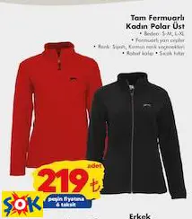 SLAZENGER TAM FERMUARLI KADIN POLAR ÜST